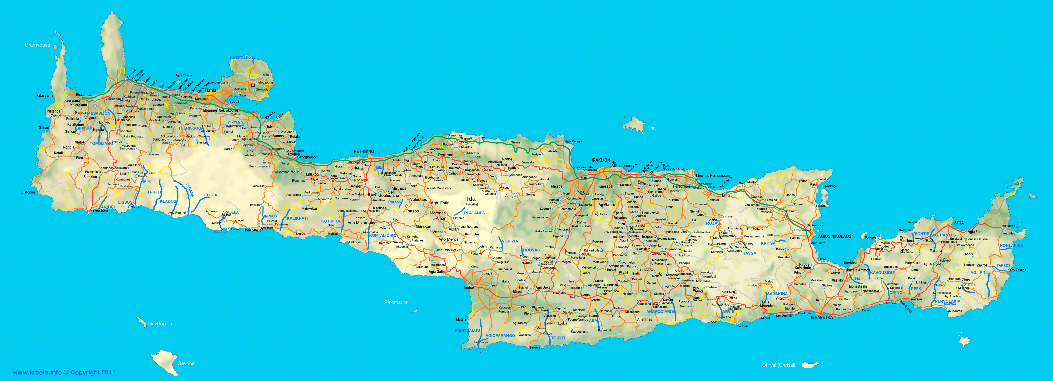 kreetan kartta Kreetan kartat – Kreeta.info kreetan kartta