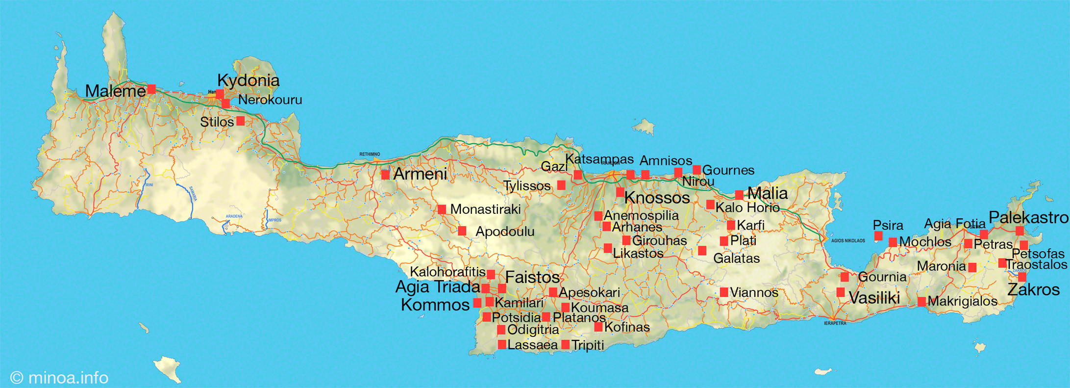 kreetan kartta Kreetan kartat – Kreeta.info kreetan kartta